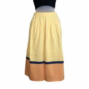 Streetsport | Vintage Sz Medium Yellow Midi Skirt